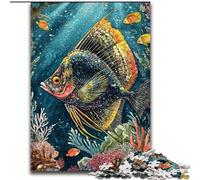 Puzzle per adolescenti Puzzle da 1000 pezzi Pesci degli abissi, giocattoli antistress, regali di compleanno unici per ragazzi dai 14 anni in su (dimensioni 50x75cm)