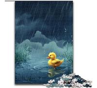 Puzzle per adolescenti Puzzle da 1000 pezzi Piccola anatra gialla sotto la pioggia, giochi, giocattoli, regali unici per compleanni e regali per ragazzi dai 14 anni in su dimensioni 50x75cm