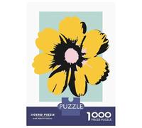 Puzzle Per Adolescenti Puzzle Da 1000 Pezzi Pop Art Yellow Flower Puzzle Per Adulti Giocattoli Antistress Regalo Di Compleanno Aiuta L'esercizio Del Cervello 70x50cm/1000pcs