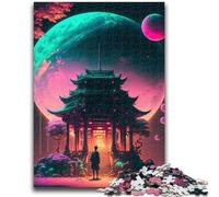 Puzzle per adolescenti Puzzle da 1000 pezzi Porta fantasy giapponese Design vibrante e unico Esperienza di puzzle rilassante e stimolante 50x75cm