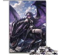 Puzzle per adolescenti Puzzle da 1000 pezzi Ragazza e cavaliere drago, allena il tuo cervello e le tue mani Regali di compleanno unici per età 14+ 50x75cm