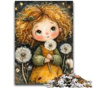 Puzzle per adolescenti Puzzle da 1000 pezzi Ragazza tarassaco per gioco educativo Sfida Giocattolo Offerta come regalo per tutta la famiglia 26x38cm