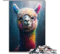 Puzzle per adolescenti Puzzle da 1000 pezzi Rainbow Alpaca, gioco di giocattoli Ogni pezzo è unico - Gioco divertente e stimolante per tutta la famiglia per bambini dai 14 anni (dimensioni 50x75cm)