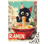 Puzzle Per Adolescenti Puzzle Da 1000 Pezzi Ramen Cat Adventure Puzzle Per Adulti Giochi Rilassanti Ma Divertenti E Umoristici Regali Unici Per Compleanni 52x38cm/1000pcs