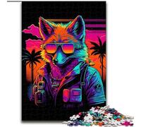 Puzzle per adolescenti Puzzle da 1000 pezzi Red Fox Bomber Gangster, gioco stimolante e gioco per famiglie con pezzi completamente interconnessi di forma casuale (dimensioni 50x75cm)