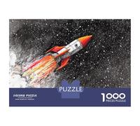 Puzzle Per Adolescenti Puzzle Da 1000 Pezzi Rocket Ship in Space Puzzle Per Adulti Giochi Per Famiglie Un'opera D'arte Regali Di Natale E Compleanno 70x50cm/1000pcs