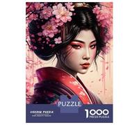 Puzzle Per Adolescenti Puzzle Da 1000 Pezzi Sakura Geisha Per Adulti Gioco Rompicapo Analisi E Logica Gioco Stimolante Regali 70x50cm/1000pcs