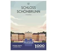 Puzzle Per Adolescenti Puzzle Da 1000 Pezzi Schloss Schönbrunn Vienna Puzzle Per Adulti Giochi Per Famiglie Un'opera D'arte Regali Di Natale E Compleanno 70x50cm/1000pcs