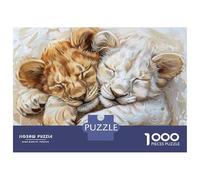 Puzzle Per Adolescenti Puzzle Da 1000 Pezzi Sleeping Lion Cubs Art Print Puzzle Per Adulti Giochi Rilassanti Corsa Di Velocità Manuale Offerta Come Regalo Per Tutta La Famiglia 70x50cm/1000pcs