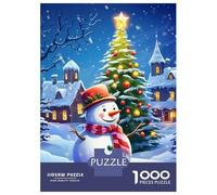 Puzzle Per Adolescenti Puzzle Da 1000 Pezzi Snowman Christmas Scene Per Adulti Giocattoli Antistress Regali Per Donne Regali Unici Per Compleanno E Natale 70x50cm/1000pcs