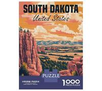 Puzzle Per Adolescenti Puzzle Da 1000 Pezzi South Dakota Landscape Per Adulti Gioco Rompicapo Analisi E Logica Gioco Stimolante Regali 70x50cm/1000pcs