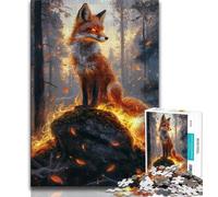 Puzzle per adolescenti, puzzle da 1000 pezzi Spirit Fox, giochi divertenti per la famiglia, attività divertenti a casa, regalo di compleanno, regali da viaggio, 38x26cm