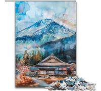 Puzzle per adolescenti Puzzle da 1000 pezzi Tempio giapponese, antistress, sfida difficile, regali di Babbo Natale segreto per ragazzi dai 14 anni in su (dimensioni 50x75cm)