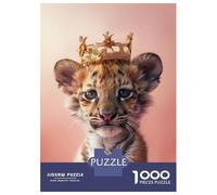 Puzzle Per Adolescenti Puzzle Da 1000 Pezzi Tiger Cub King Per Adulti Gioco Rompicapo Analisi E Logica Gioco Stimolante Regali 70x50cm/1000pcs