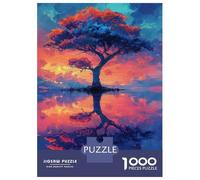 Puzzle Per Adolescenti Puzzle Da 1000 Pezzi Tree Reflection Sunset Art Print Puzzle Per Adulti Giochi Rilassanti Ma Divertenti E Umoristici Regali Unici Per Compleanni 52x38cm/1000pcs