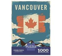 Puzzle Per Adolescenti Puzzle Da 1000 Pezzi Vancouver Vintage Puzzle Per Adulti Giochi Rilassanti Corsa Di Velocità Manuale Offerta Come Regalo Per Tutta La Famiglia 52x38cm/1000pcs