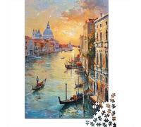 Puzzle Per Adolescenti Puzzle Da 1000 Pezzi Venice Grand Canal Sunset-1 Puzzle Per Adulti Giochi Per Famiglie Un'opera D'arte Regali Di Natale E Compleanno 38x26cm/1000pcs