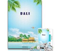Puzzle per adolescenti Puzzle da 1000 pezzi Viaggio a Bali, Indonesia, Giocattoli educativi per l'apprendimento Giochi per famiglie Regali e compleanni unici (75x50cm)