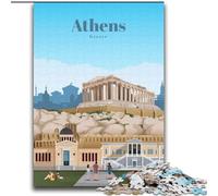 Puzzle per adolescenti Puzzle da 1000 pezzi Viaggio ad Atene per età 14+ Difficile da completare ma divertente e umoristico Ottimi regali e giocattoli (38x52cm) 1000 pezzi