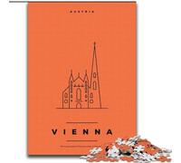 Puzzle per adolescenti Puzzle da 1000 pezzi Vienna Austria Gioco impegnativo e gioco per famiglie Regali di Babbo Natale segreto (50x75cm) 1000 pezzi