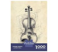 Puzzle Per Adolescenti Puzzle Da 1000 Pezzi Violin Sketch Per Adulti Gioco Rompicapo Analisi E Logica Gioco Stimolante Regali 70x50cm/1000pcs