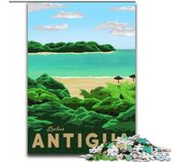 Puzzle per adolescenti Puzzle da 1000 pezzi Visita Antigua, analisi e logica con pezzi completamente interconnessi di forma casuale per ragazzi dai 14 anni in su 50x75cm