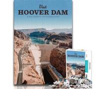 Puzzle per adolescenti Puzzle da 1000 pezzi Visita la diga di Hoover, decorazione murale artistica e idea regalo di compleanno per amici, ufficio a casa (38x26cm)