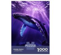 Puzzle Per Adolescenti Puzzle Da 1000 Pezzi Whale's Purple Dive Per Adulti Giocattoli Antistress Regali Per Donne Regali Unici Per Compleanno E Natale 38x26cm/1000pcs