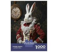 Puzzle Per Adolescenti Puzzle Da 1000 Pezzi White Rabbit Costume for Men Puzzle Per Adulti Giochi Rilassanti Ma Divertenti E Umoristici Regali Unici Per Compleanni 38x26cm/1000pcs