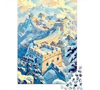 Puzzle Per Adolescenti Puzzle Da 1000 Pezzi Winter Great Wall Art Print-6 Puzzle Per Adulti Giocattoli Antistress Migliora La Memoria Regali Per La Riduzione Dello Stress 52x38cm/1000pcs