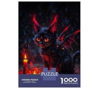 Puzzle Per Adolescenti Puzzle Da 1000 Pezzi Witch Cat Per Adulti Gioco Rompicapo Analisi E Logica Gioco Stimolante Regali 38x26cm/1000pcs