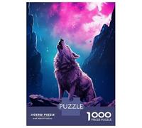 Puzzle Per Adolescenti Puzzle Da 1000 Pezzi Wolf Howling at The Moon Puzzle Per Adulti Giochi Rilassanti Corsa Di Velocità Manuale Offerta Come Regalo Per Tutta La Famiglia 52x38cm/1000pcs