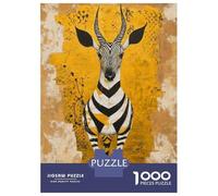 Puzzle Per Adolescenti Puzzle Da 1000 Pezzi Zebra Gazelle Animal Art Print Puzzle Per Adulti Giochi Rilassanti Ma Divertenti E Umoristici Regali Unici Per Compleanni 70x50cm/1000pcs