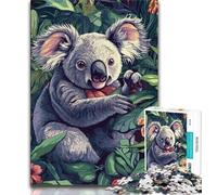 Puzzle per adolescenti puzzle di bradipi nella giungla per adulti antistress sfida difficile adatti per la decorazione del desktop 75x50cm