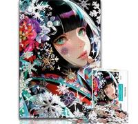 Puzzle per adolescenti puzzle di geisha giapponese da 1000 pezzi per adolescenti giocattoli educativi per l'apprendimento decorazioni per la casa e regali unici (50x75cm)
