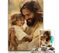 Puzzle per adolescenti Puzzle di Gesù per adolescenti 1000 pezzi, design vivace e unico Esperienza di puzzle rilassante e stimolante 26x38cm