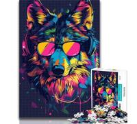 Puzzle per adolescenti, puzzle fantasy con lupi per adulti, giochi educativi, decorazioni per la casa, ideali come regali per tutta la famiglia, 26x38cm