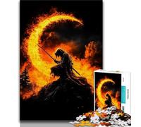 Puzzle per adolescenti, puzzle fantasy con samurai ninja, attività divertenti per la famiglia, attività da fare a casa, regalo di compleanno, regali da viaggio (dimensioni 75x50cm)