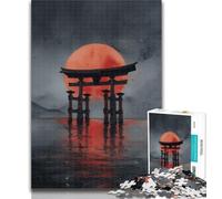 Puzzle per adolescenti, puzzle giapponese Torii Gate da 1000 pezzi, regali per adulti, gioco stimolante, giocattoli, ideale come regalo per tutta la famiglia, 50x75cm