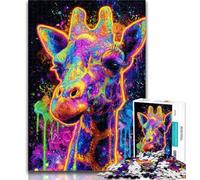 Puzzle per adolescenti Puzzle misterioso della giraffa per adolescenti 1000 pezzi, gioco educativo per compleanni, Natale per età 14+ 50x75cm