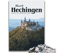 Puzzle per adolescenti Puzzle per adolescenti da 1000 pezzi Visita Hechingen Aiuta il cervello ad allenarsi Giocattoli avvincenti per coltivare la pazienza Adatto alle coppie (dimensioni 38x52cm)