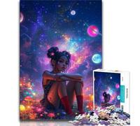 Puzzle per adolescenti, puzzle per adulti con ragazze anime, giochi di attività stimolanti per la famiglia, giocattoli fai da te per decorazioni murali per la casa (dimensioni 38x26cm)