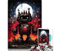 Puzzle per adolescenti, puzzle per adulti con robot misterioso, 1000 pezzi, gioco per famiglie, antistress, sfida difficile, regali di Babbo Natale segreto, 50x75cm