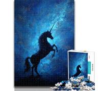 Puzzle per adolescenti, puzzle per adulti con unicorno misterioso, 1000 pezzi, giocattolo educativo intellettuale decomprimente, regali di Babbo Natale segreto, 50x75cm
