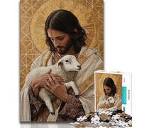 Puzzle per adolescenti puzzle per adulti di Gesù 1000 pezzi giocattoli giochi educativi antistress interazione genitore-figlio (50x75cm)