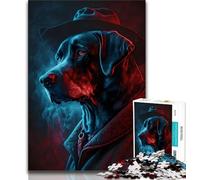 Puzzle per adolescenti, puzzle per risolvere i crimini dei cani, per ammazzare il tempo durante le vacanze a casa, con pezzi completamente interconnessi e di forma casuale (dimensioni 38x26cm)