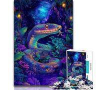 Puzzle per adolescenti puzzle psichedelici a forma di serpente 1000 pezzi per adulti e ragazzi giocattoli giochi educativi antistress collezione di artisti belle arti (26x38cm)