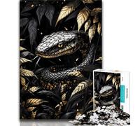 Puzzle per adolescenti puzzle serpente nero da 1000 pezzi allena il cervello e le mani regalo di compleanno (50x75cm)
