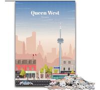 Puzzle per adolescenti Queen West a Toronto, giocattoli per l'intrattenimento della famiglia, ideali come regali per tutta la famiglia per 14+ anni 50x75cm