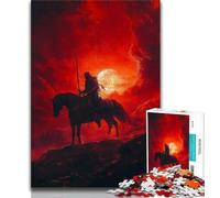 Puzzle per adolescenti raffigurante un cavaliere medievale e un guerriero, 1000 pezzi, gioco stimolante e per tutta la famiglia, con pezzi completamente interconnessi e di forma casuale (38x26cm)